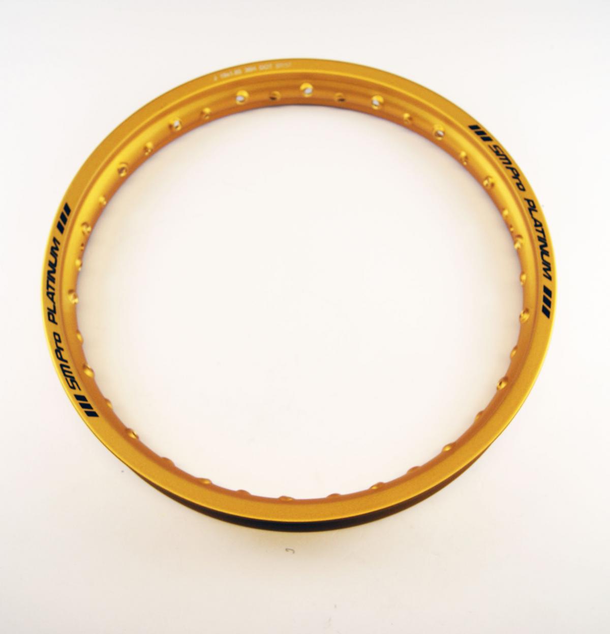 RIM 185-19 36H GOLD SM PRO, GLOSS PLATINUM ALLOY RIM, R820236, RP82.02.36 GLOSS RIM