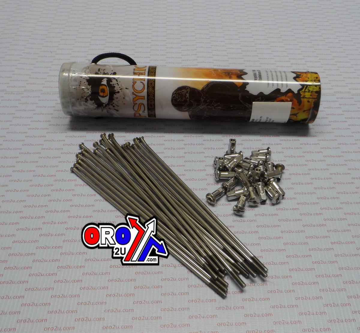 SPOKE SET 21 STAINLESS STEEL, PSYCHIC MX-06039