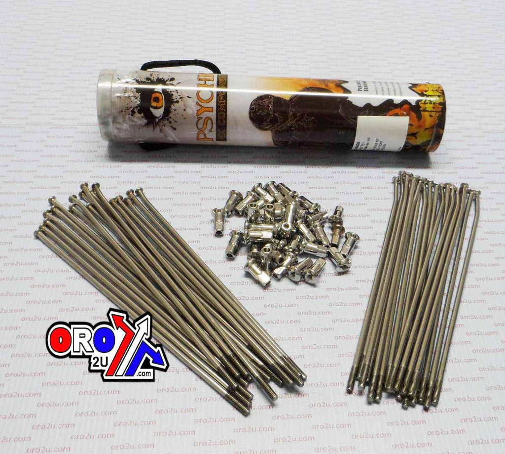 SPOKE SET STAINLESS STEEL 18, PSYCHIC MX-06054