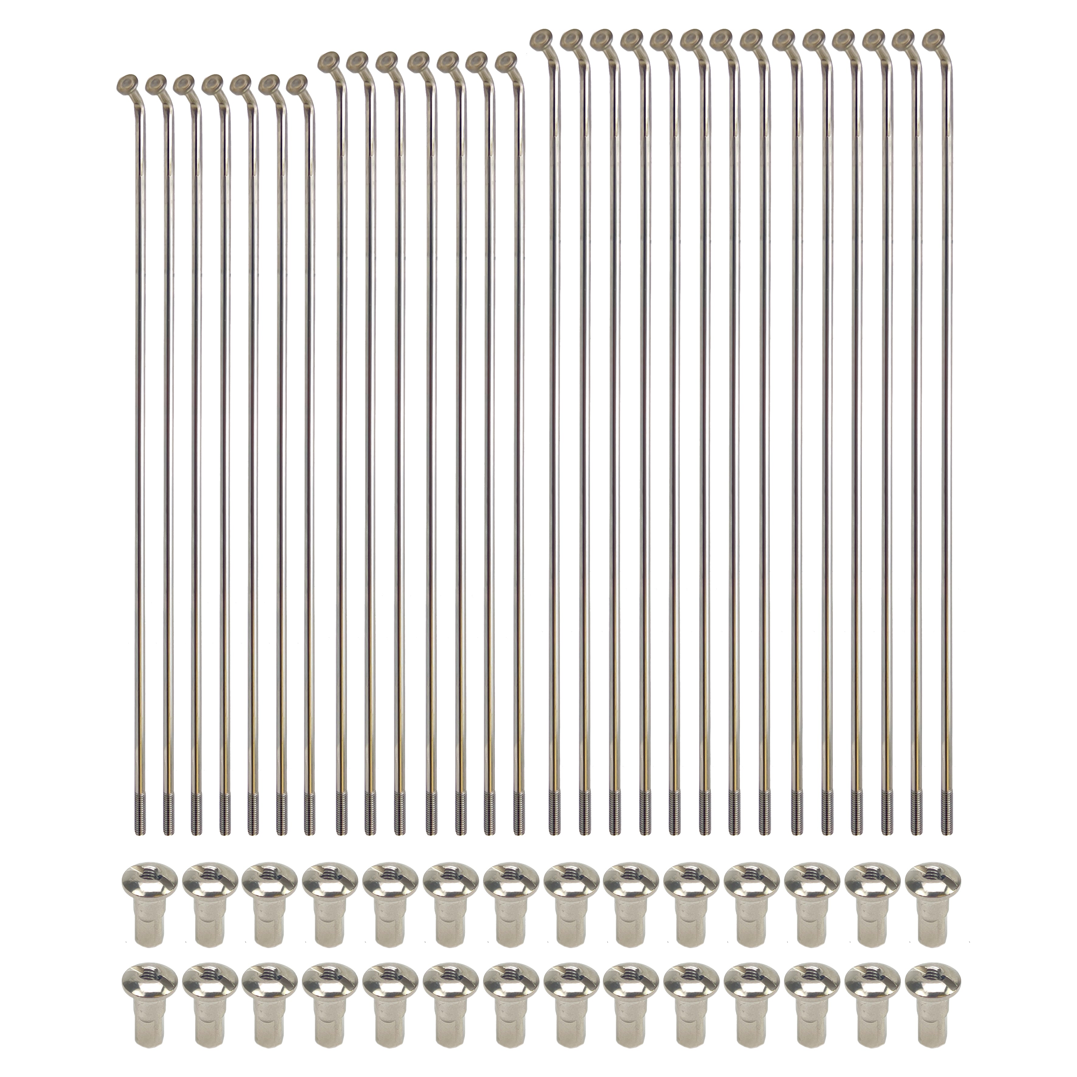SPOKE SET 16x 28 KX80 KX85, CROSS-CENTER 50-0016 98-ON, CC50-16, CC50-0016