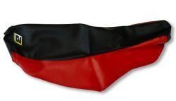 04-17 XT660 SEAT COVER RED/BLK, BLACKBIRD TRADITIONAL 1246/03