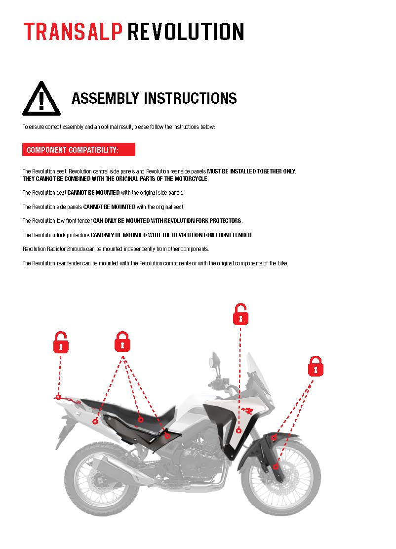COMPLETE SEAT TRANSALP 750 23-25 R-TECH R-SEATALPNR24
