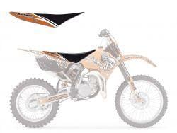 04-12 KTM85 TRIBAL SKULL 2, SEAT COVER 1508B BLACKBIRD