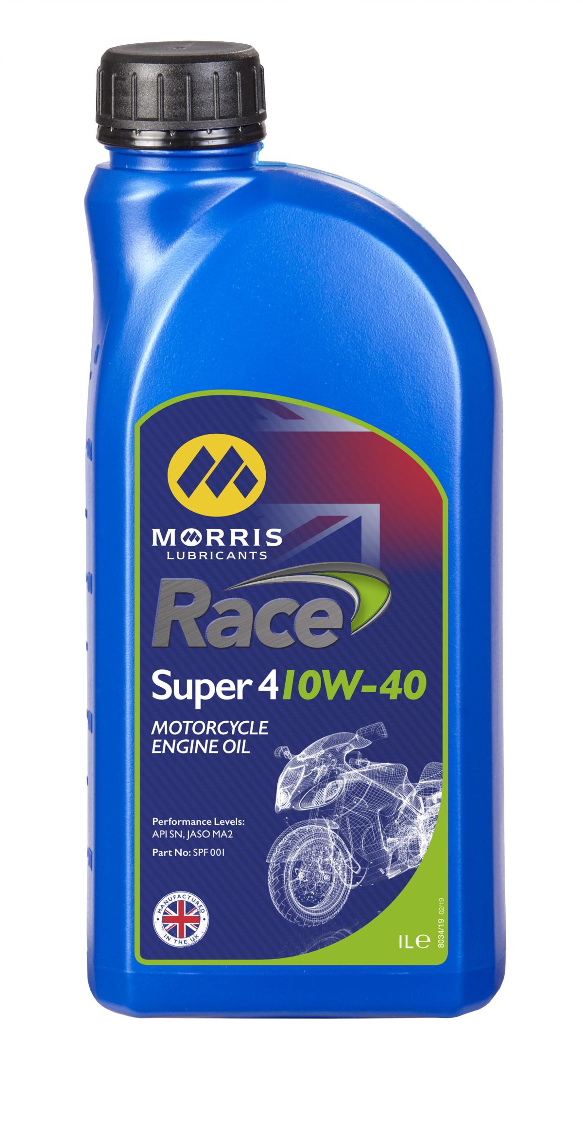 1LT RACE SUPER 4 10W/40 MORRIS, WAS CALLED SPORT 4 10/40WT MORRIS, BOX =12