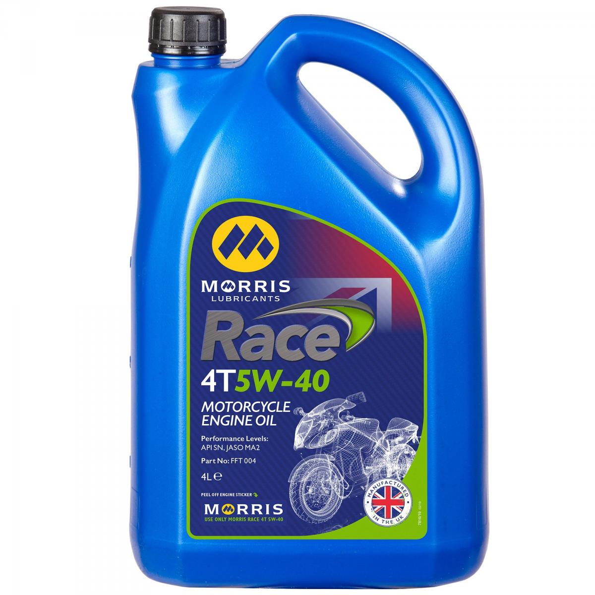 4LT RACE 4T 10W-50, WAS CALLED 4LT SUPER SPORT V-TWIN 10/50W, MORRIS OIL BOX = 4