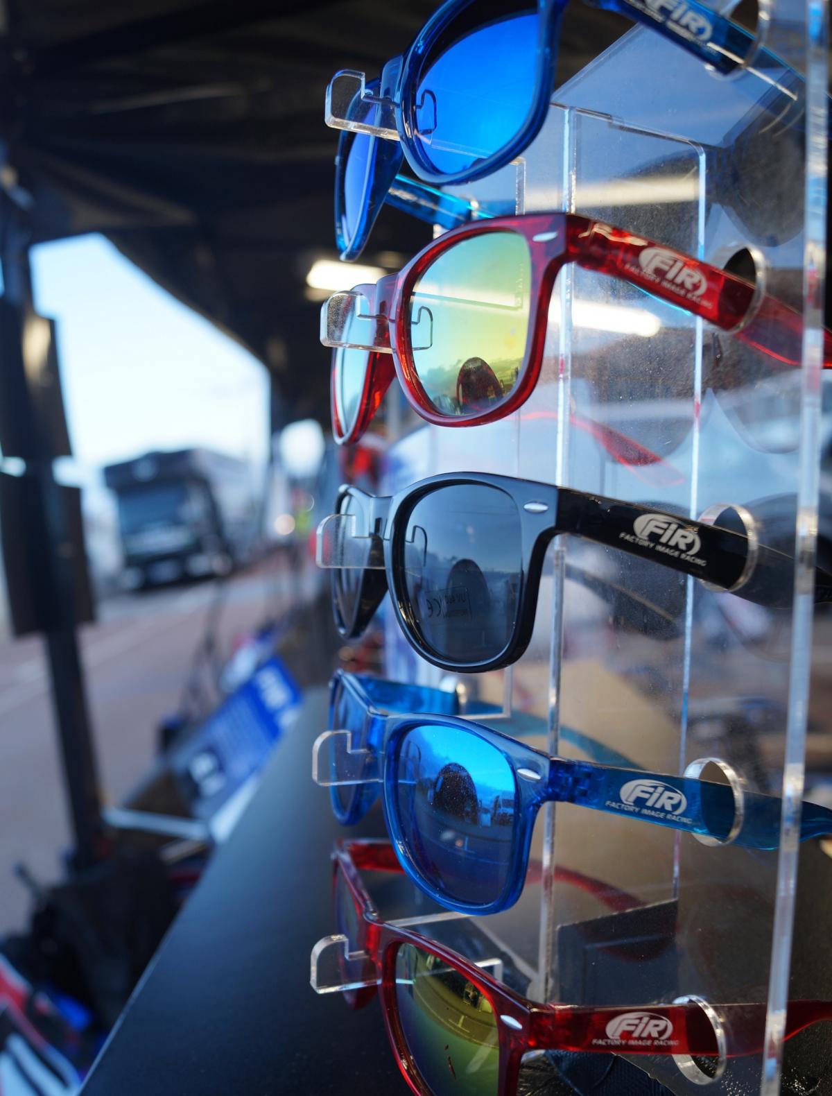TRADE PACK 75 PCS £1.22 +VAT EACH, 25 Blue, 25 Red, 25 Black + Display Stand, FIR Promotional Sunglasses + Display Stand
