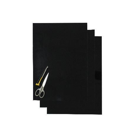 PK/3 THICK BACKING SHEETS, BLACK BLACKBIRD 5051/20, 47x33cm PER SHEET