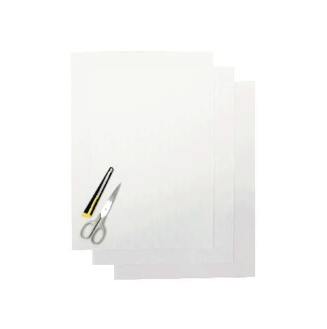 PK/3 THICK BACKING SHEETS, CLEAR BLACKBIRD 5051/80, 47x33cm PER SHEET