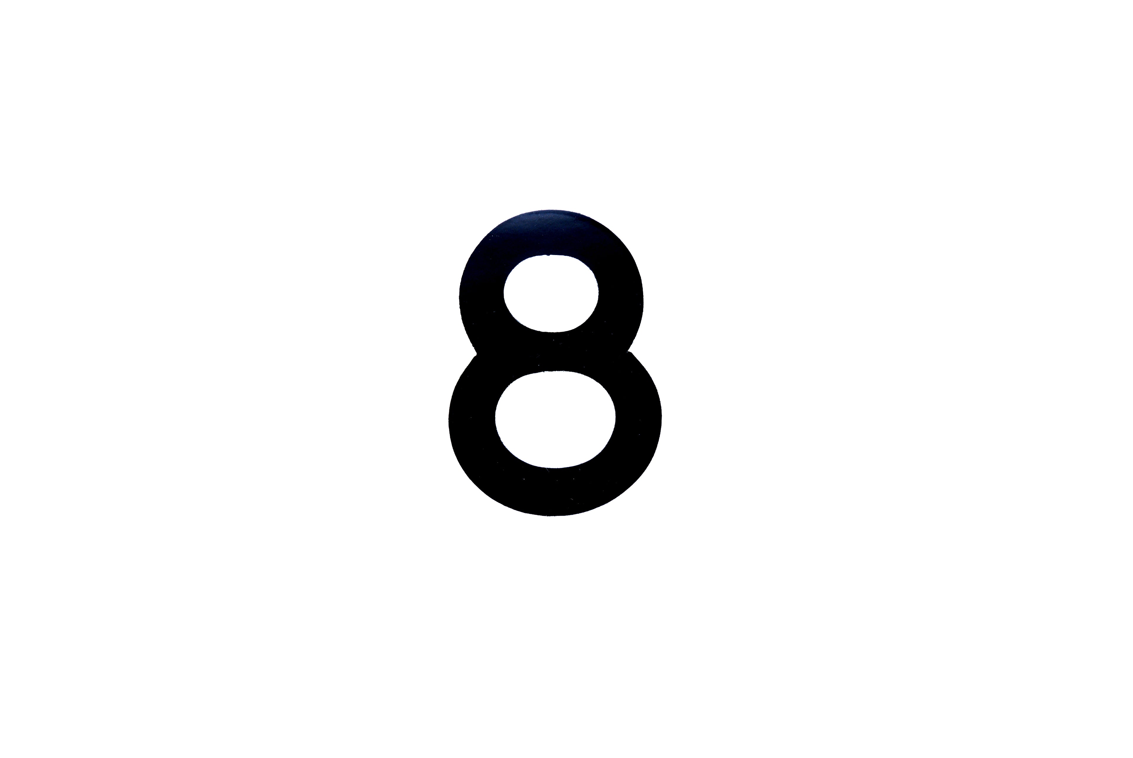 NUMBER PLATE DIGITS 8 EACH