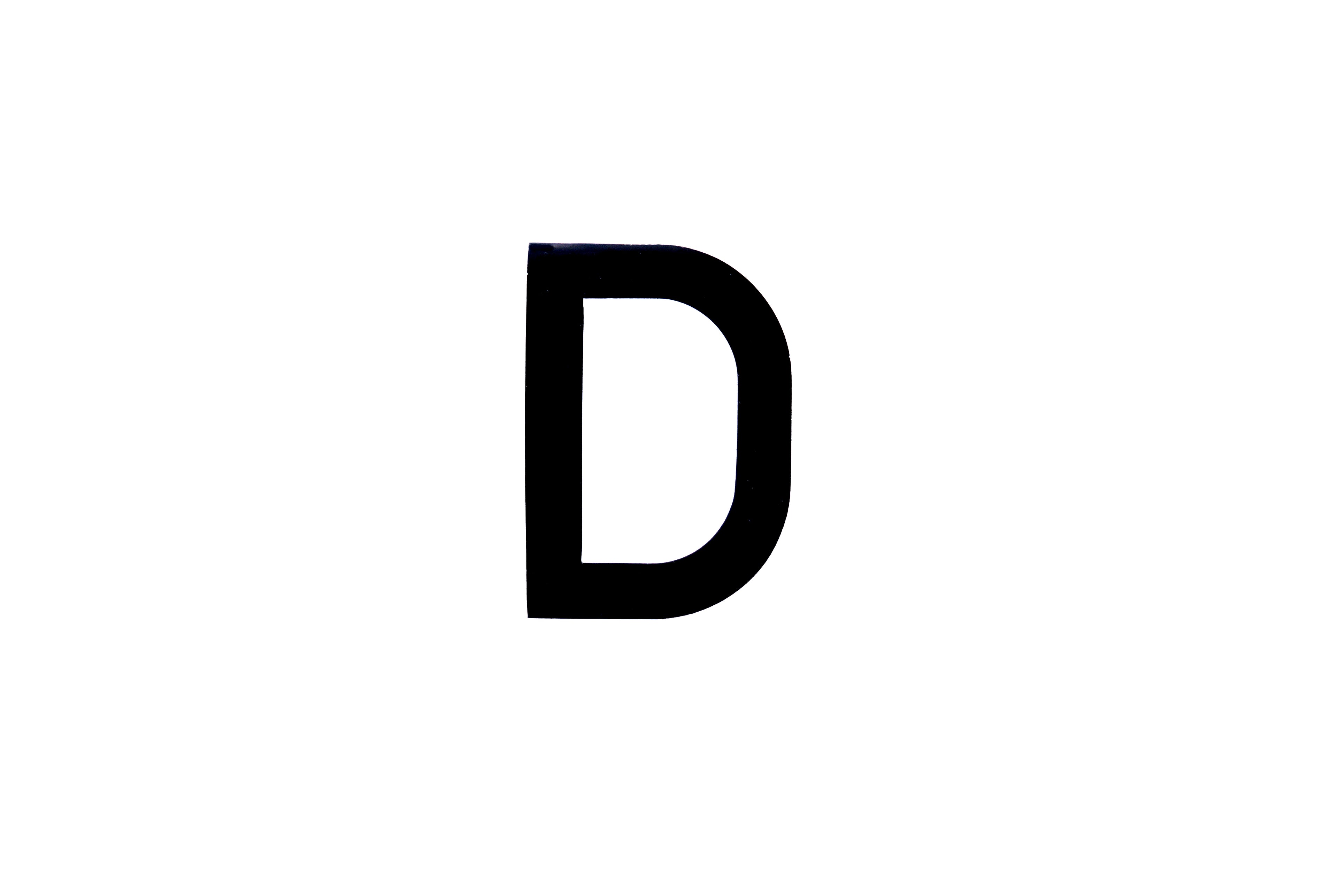 NUMBER PLATE DIGITS D EACH