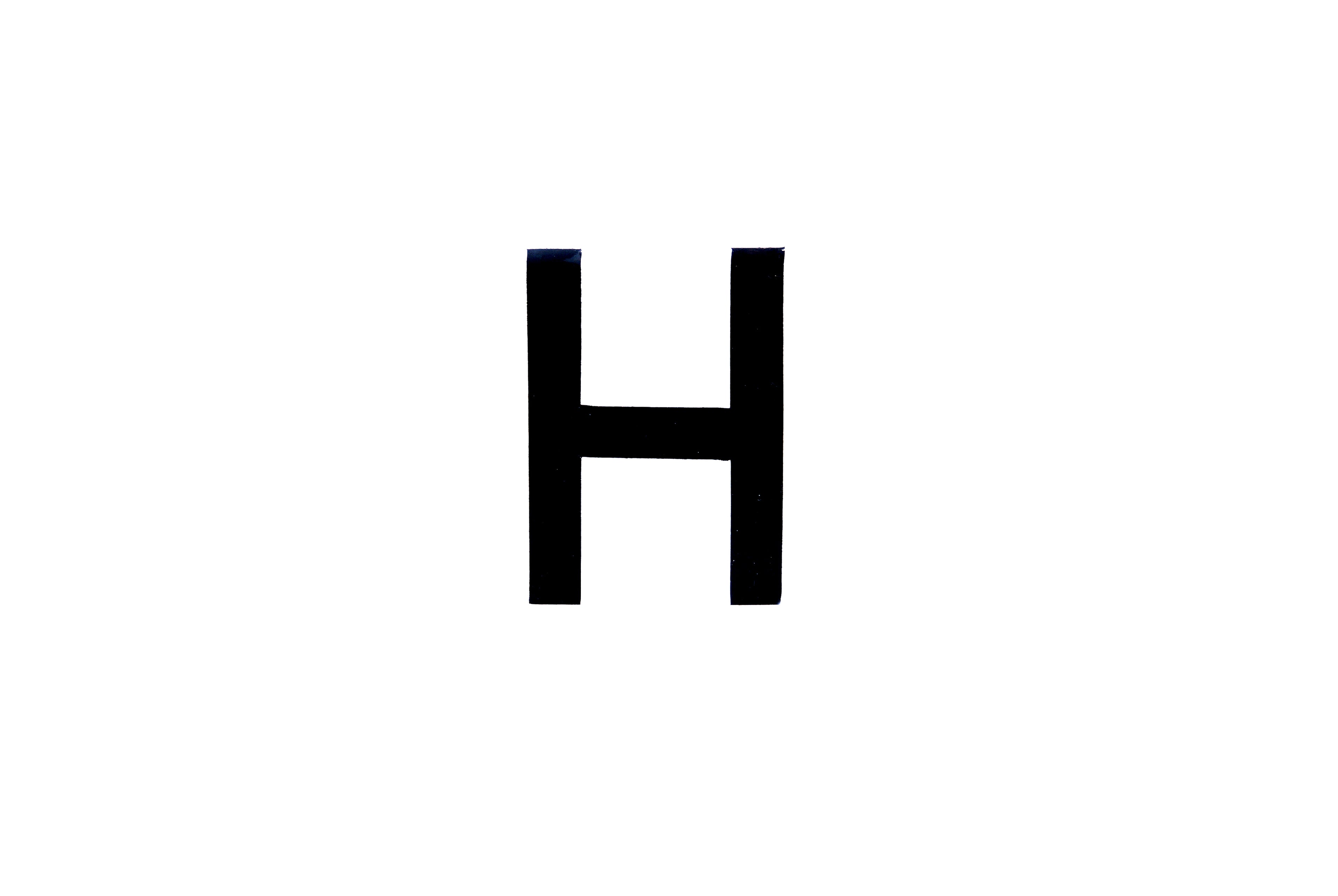 NUMBER PLATE DIGITS H EACH