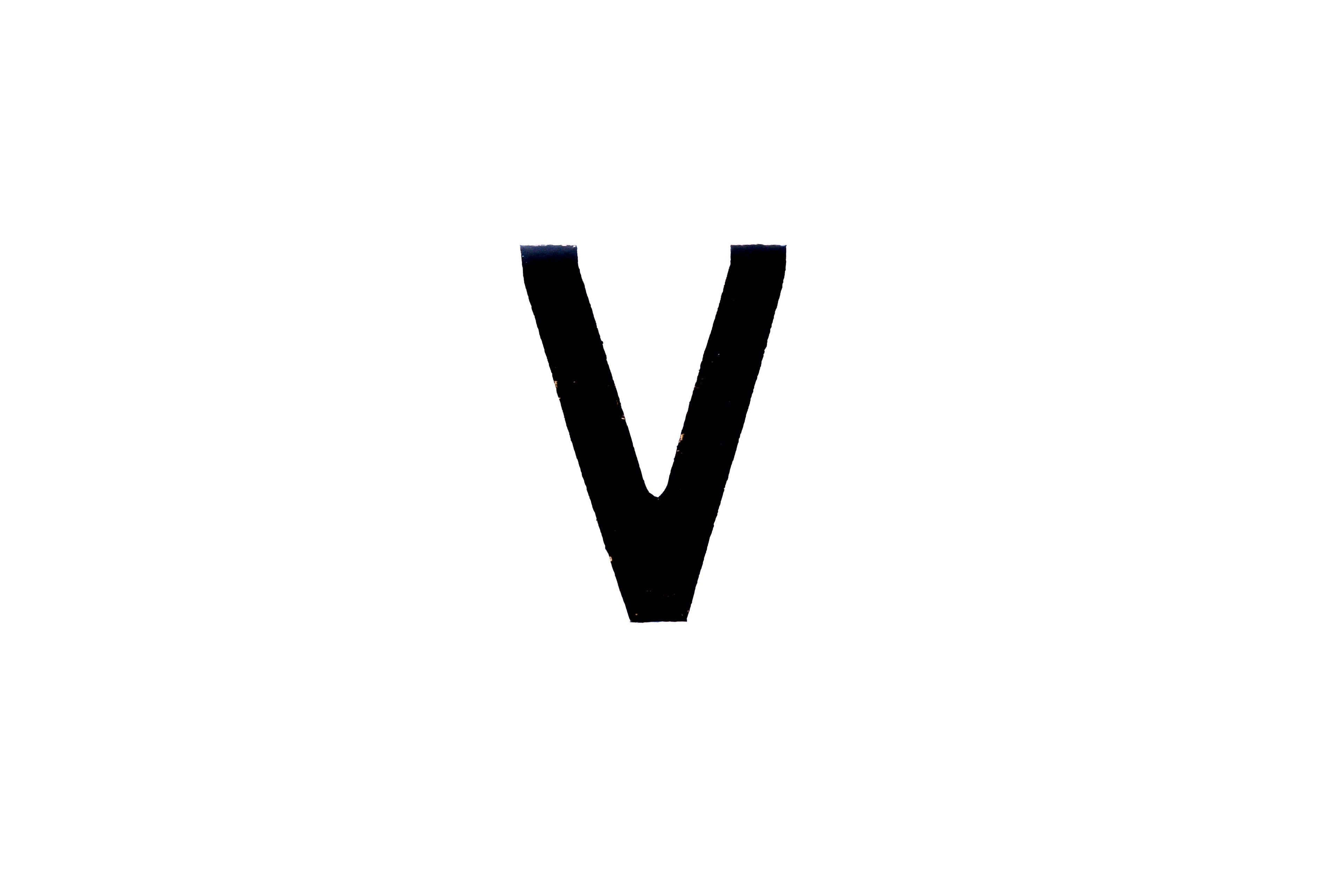 NUMBER PLATE DIGITS V EACH
