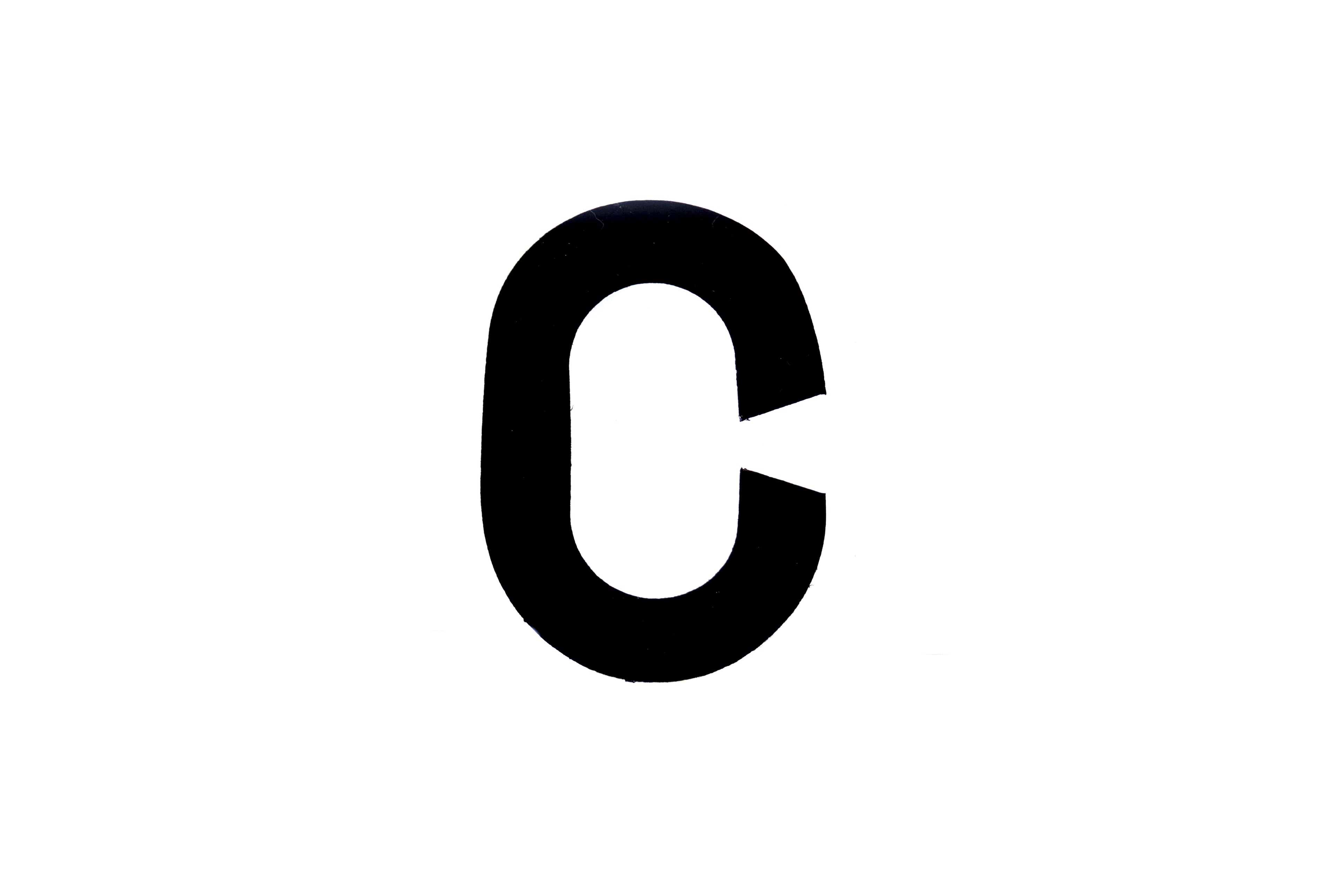 NUMBER PLATE DIGITS BIG C EACH