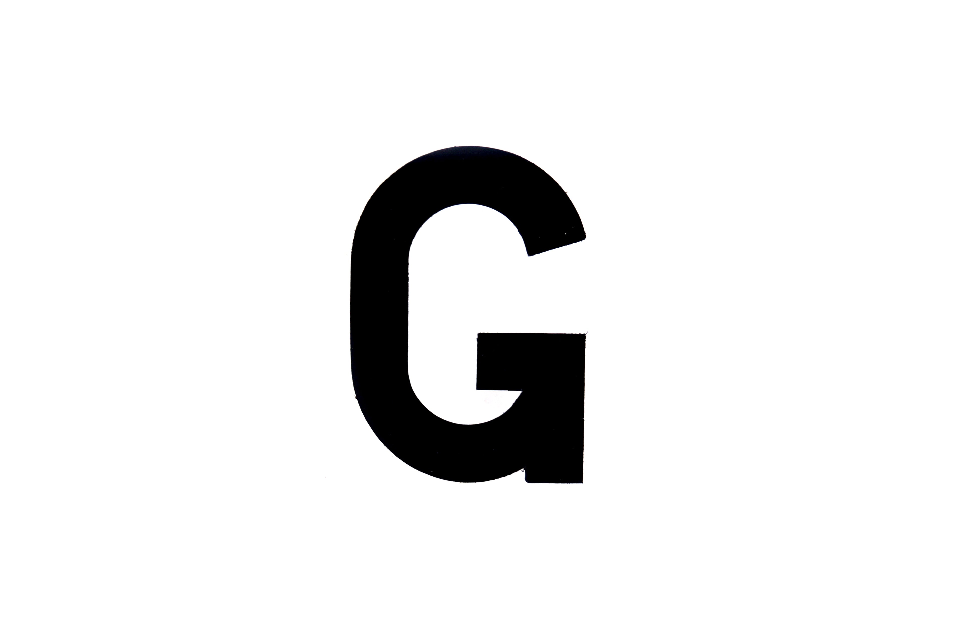 NUMBER PLATE DIGITS BIG G EACH