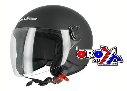 HELMET ROAD XS 54 MATT BLACK, HALF JET VISOR S-LINE S740, DEC1F1001