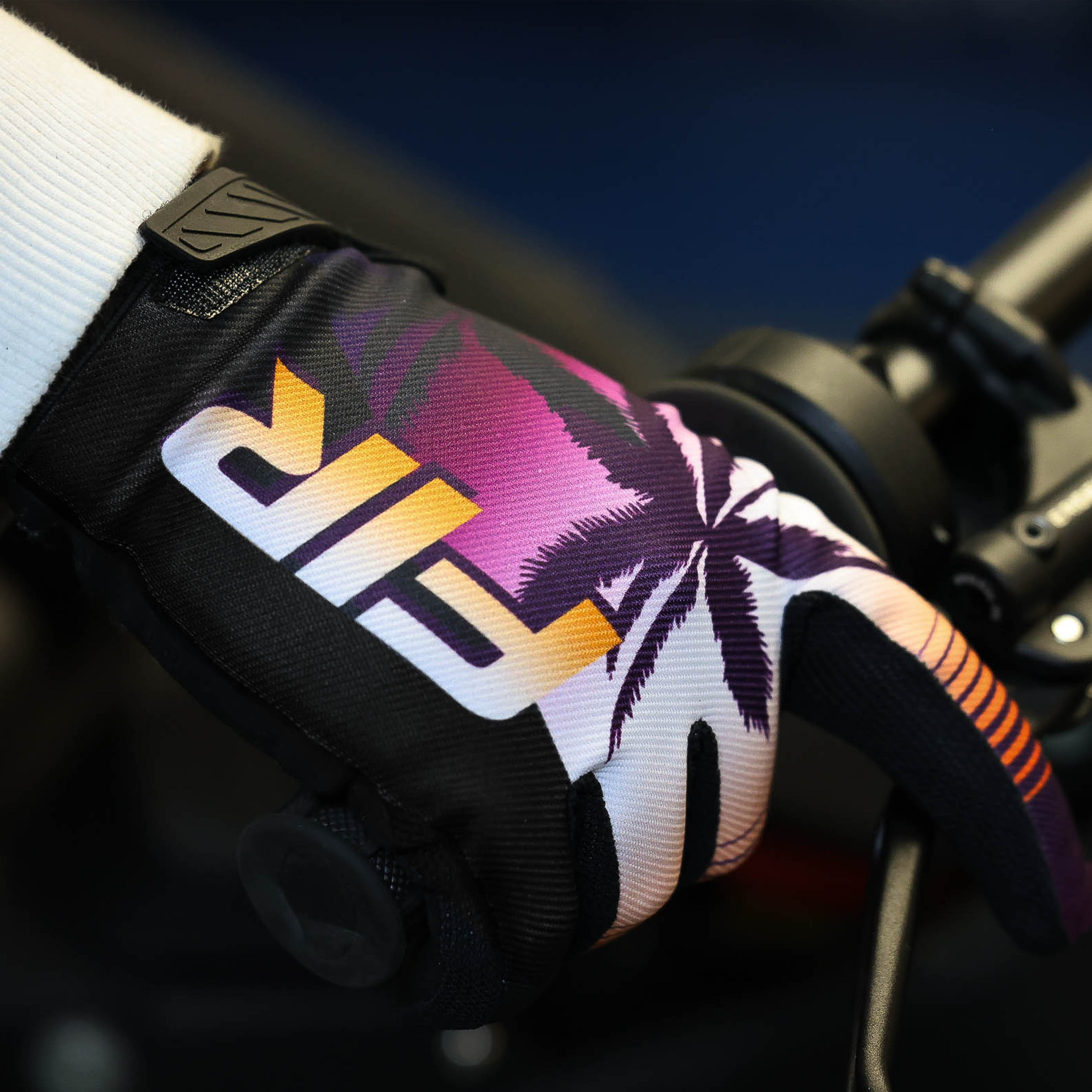 FIR ADULT MX GLOVES - M - RETRO VAPORWAVE SUNSET