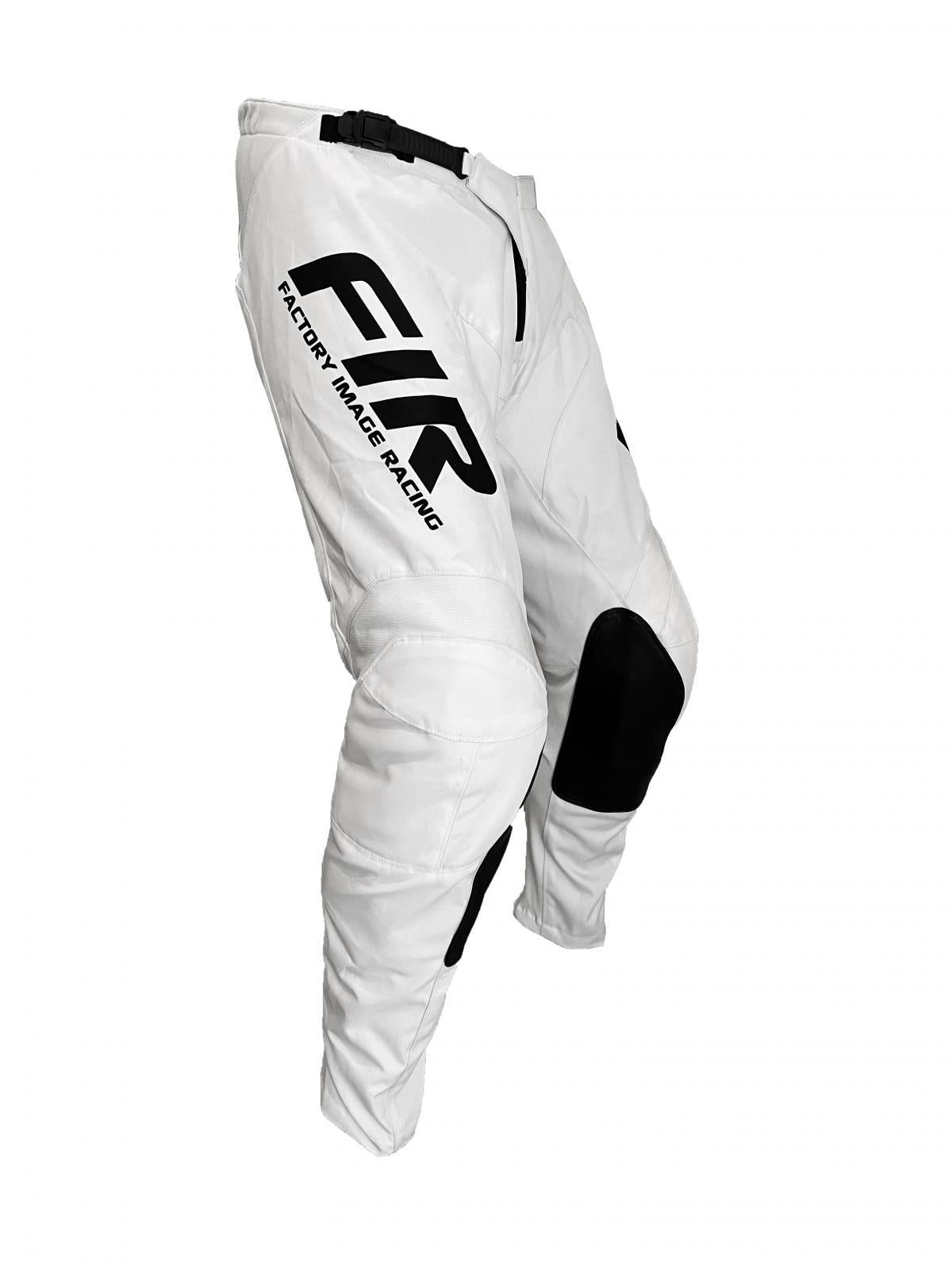 CONTOUR WHITE/BLACK PANTS 36, MX RACE WEAR, ENDURO GEAR