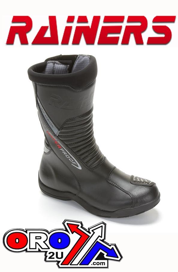 BOOTS BLACK 974 US 10 RAINERS, WATERPROOF ROAD / STREET, 974EBD44