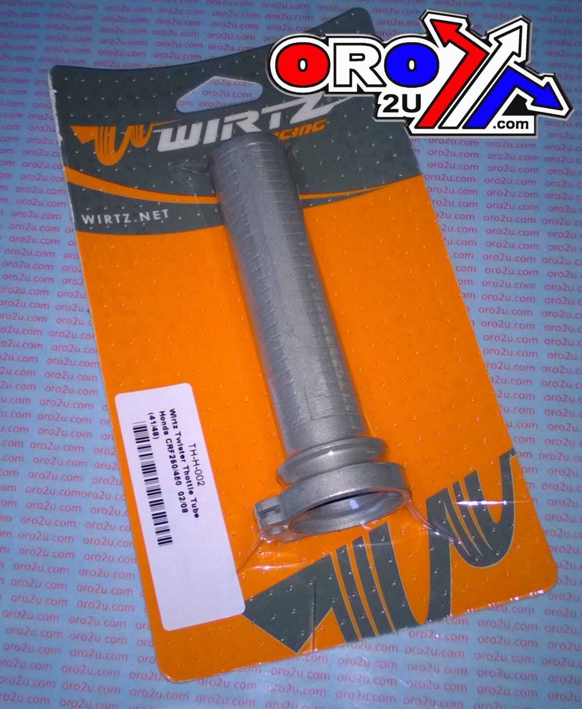 THROTTLE TUBE ALUMINIUM CRF, WIRTZ TH-H-02 HONDA 02-15