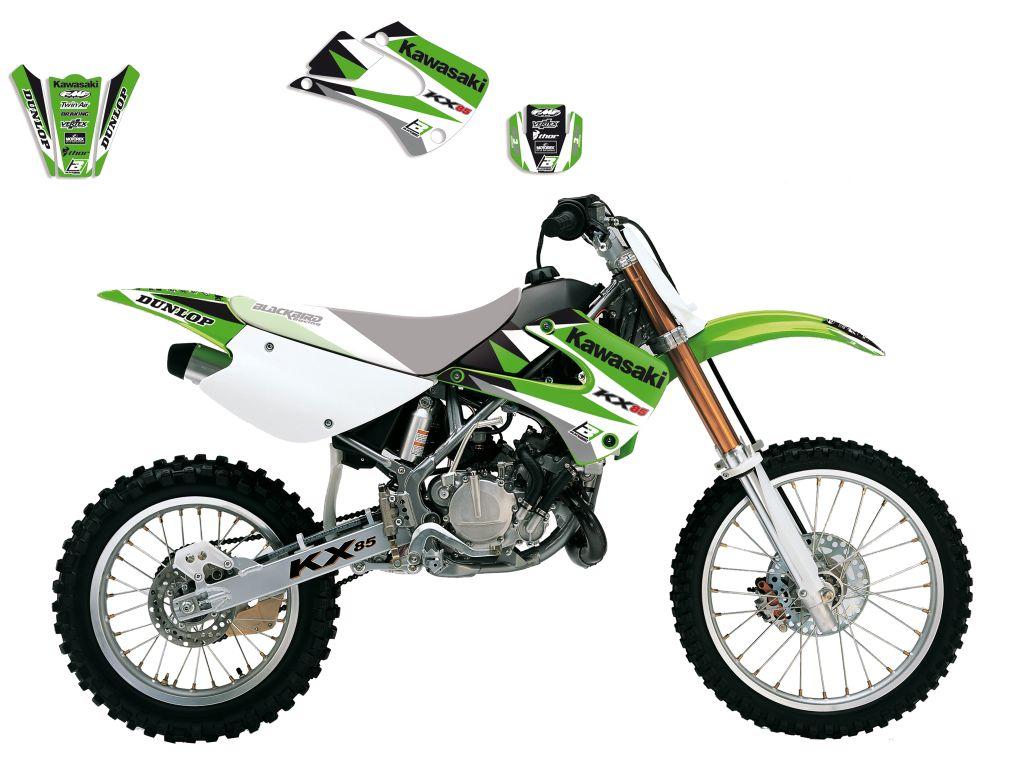 01-13 KX85 DREAM-3 2405E, BLACKBIRD DECAL KIT KAWASAKI, BB2405E