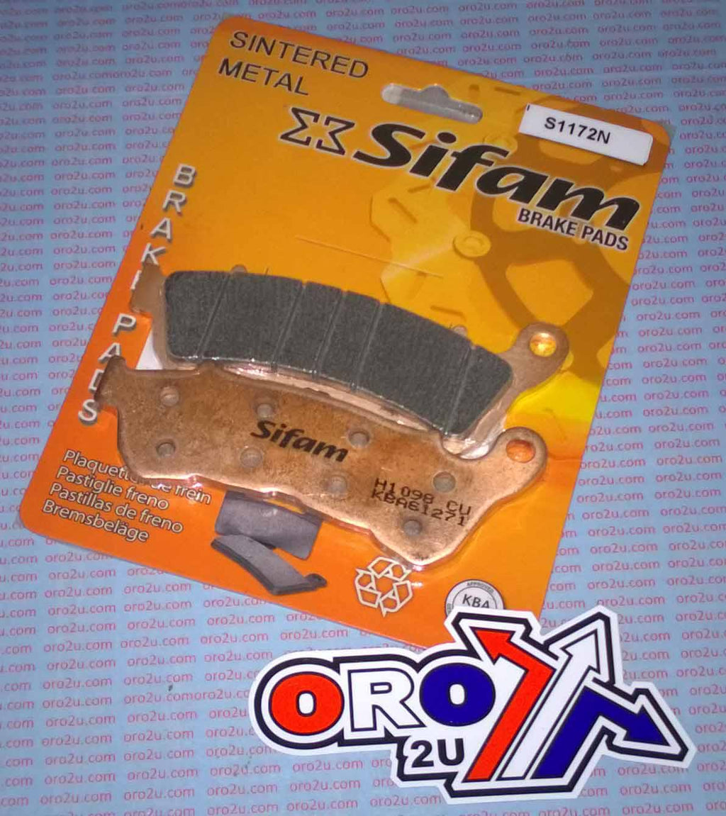 BRAKE PADS SINTERED METAL, SIFAM S1172N (FA388HH), 39-388