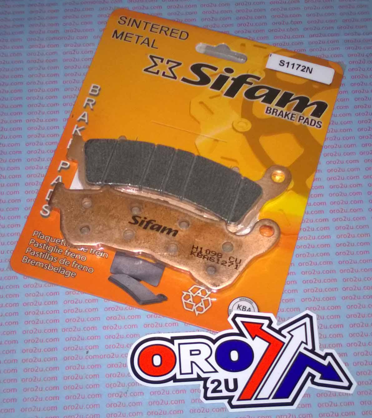 BRAKE PADS SINTERED METAL, SIFAM S1172N (FA388HH), 39-388