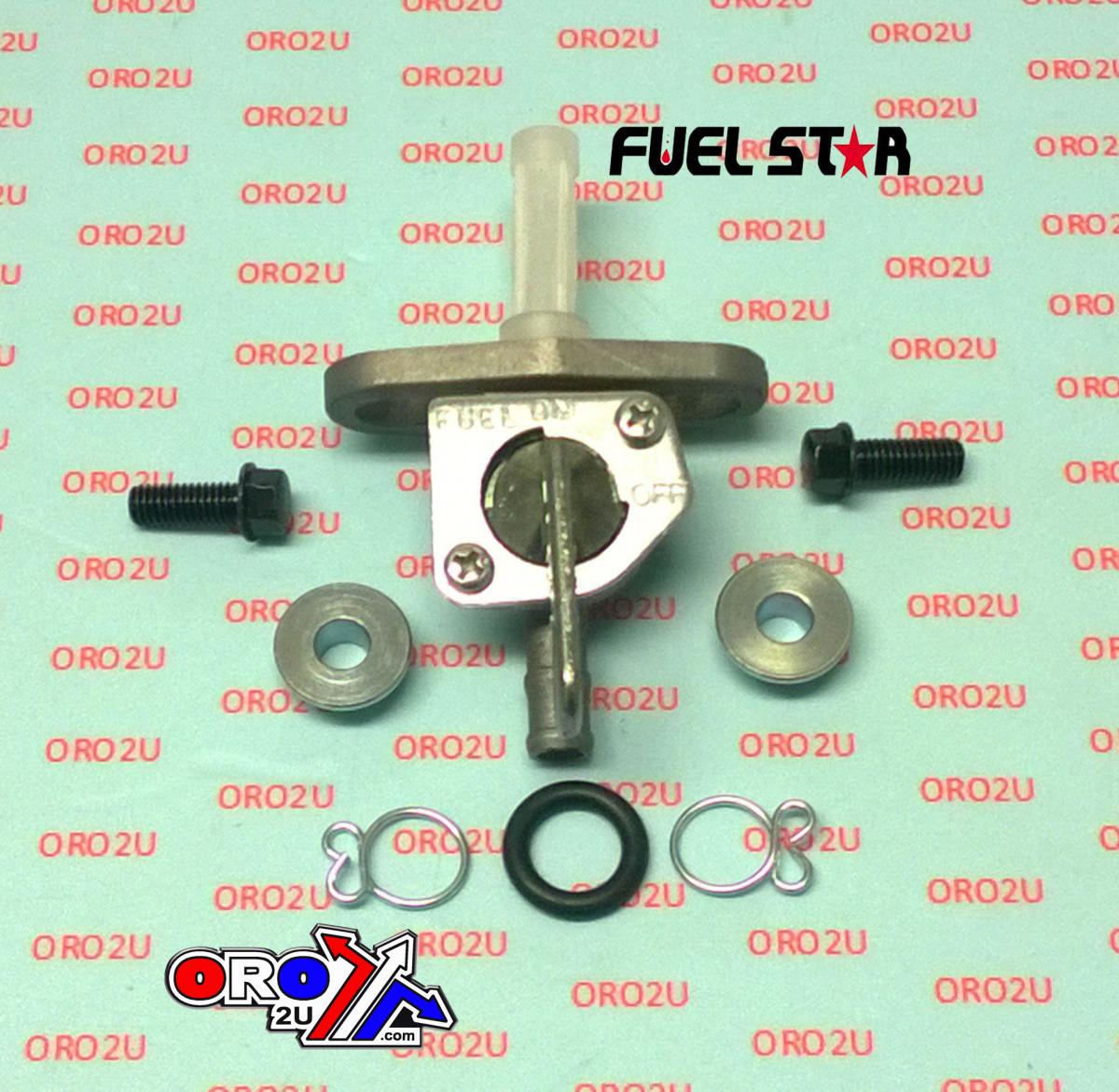 FUEL VALVE KIT CR125R CR250R CR500R, Fuel Star FS101-0116 HONDA DIRT, TAPE / PETCOCK / CLIPS / PIPES / BOLTS