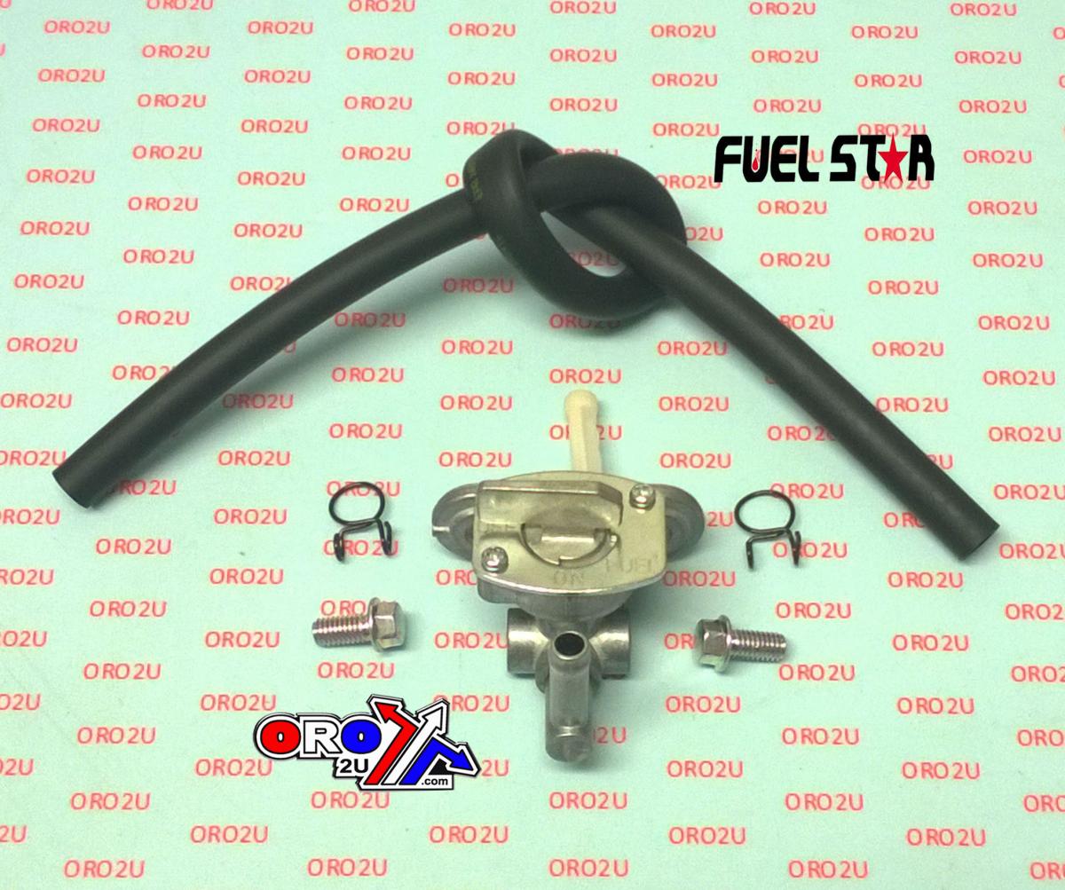 FUEL VALVE KIT KX125 KX250 93-98, Fuel Star FS101-0128 KAWASAKI DIRT, TAPE / PETCOCK / CLIPS / PIPES / BOLTS