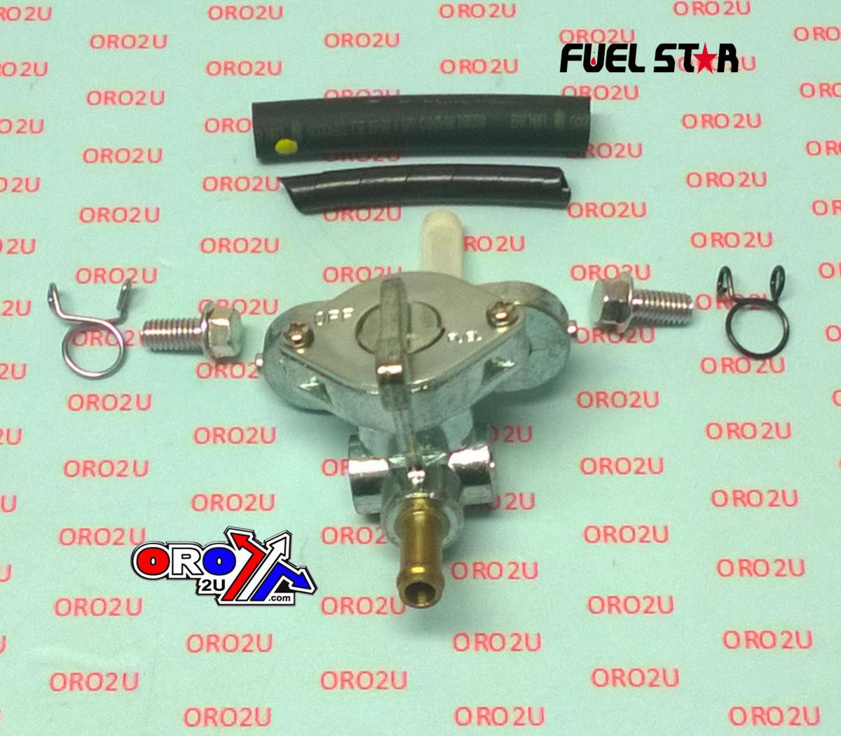FUEL VALVE KIT KX65 00-16, Fuel Star FS101-0131 KAWASAKI DIRT, TAPE / PETCOCK / CLIPS / PIPES / BOLTS