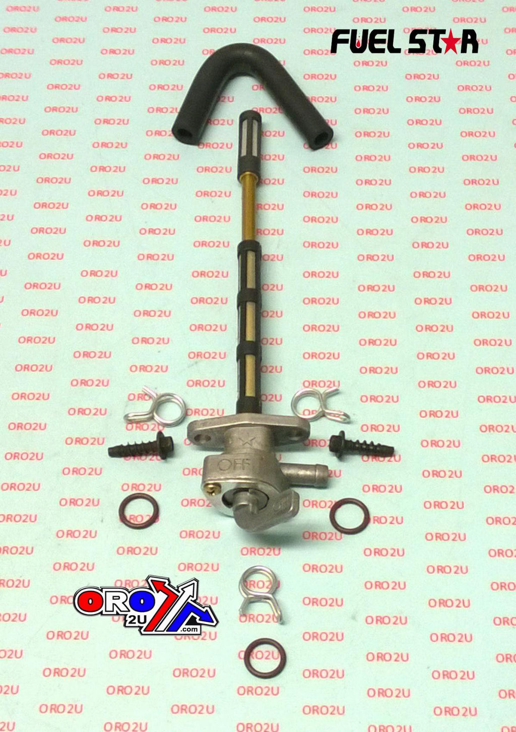 FUEL VALVE KIT KTM 400/450/525 EXC/CX, Fuel Star FS101-0174 DIRT, TAPE / PETCOCK / CLIPS / PIPES / BOLTS