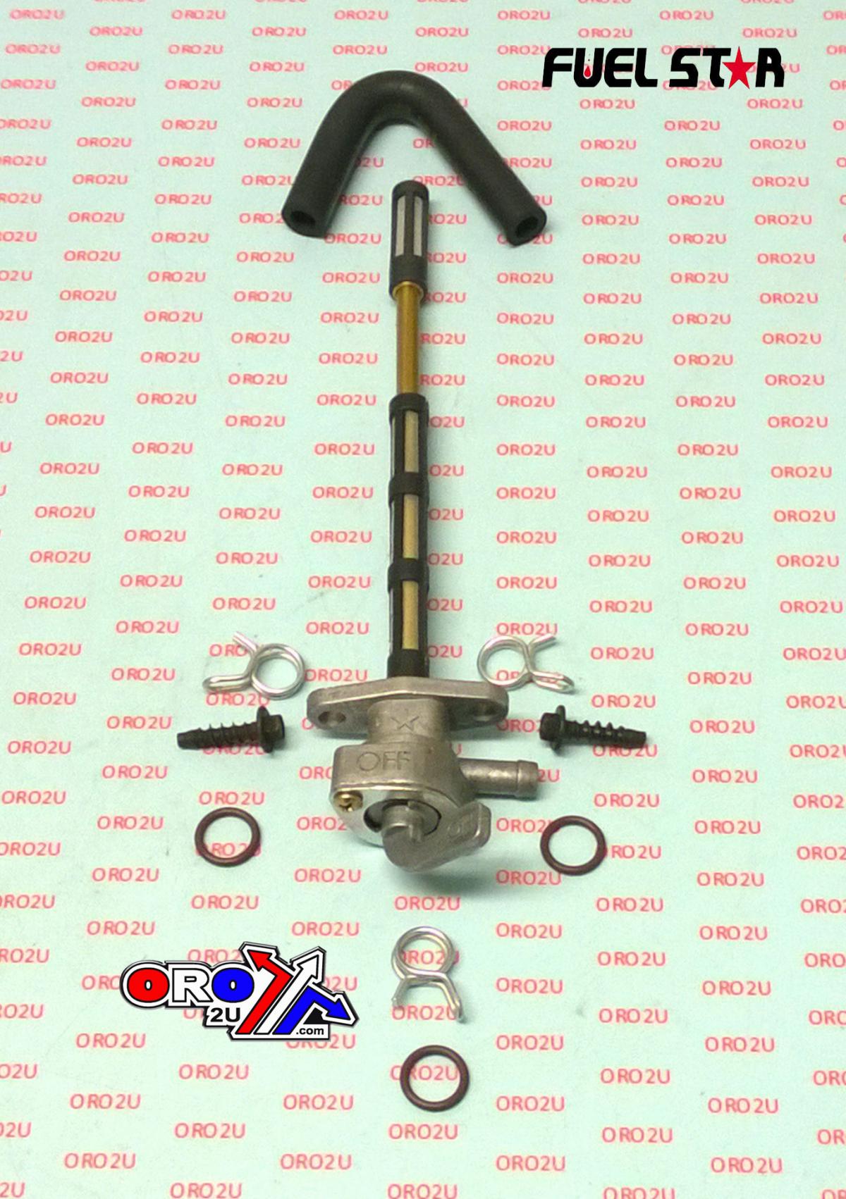 FUEL VALVE KIT KTM 400/450/525 EXC/CX, Fuel Star FS101-0174 DIRT, TAPE / PETCOCK / CLIPS / PIPES / BOLTS