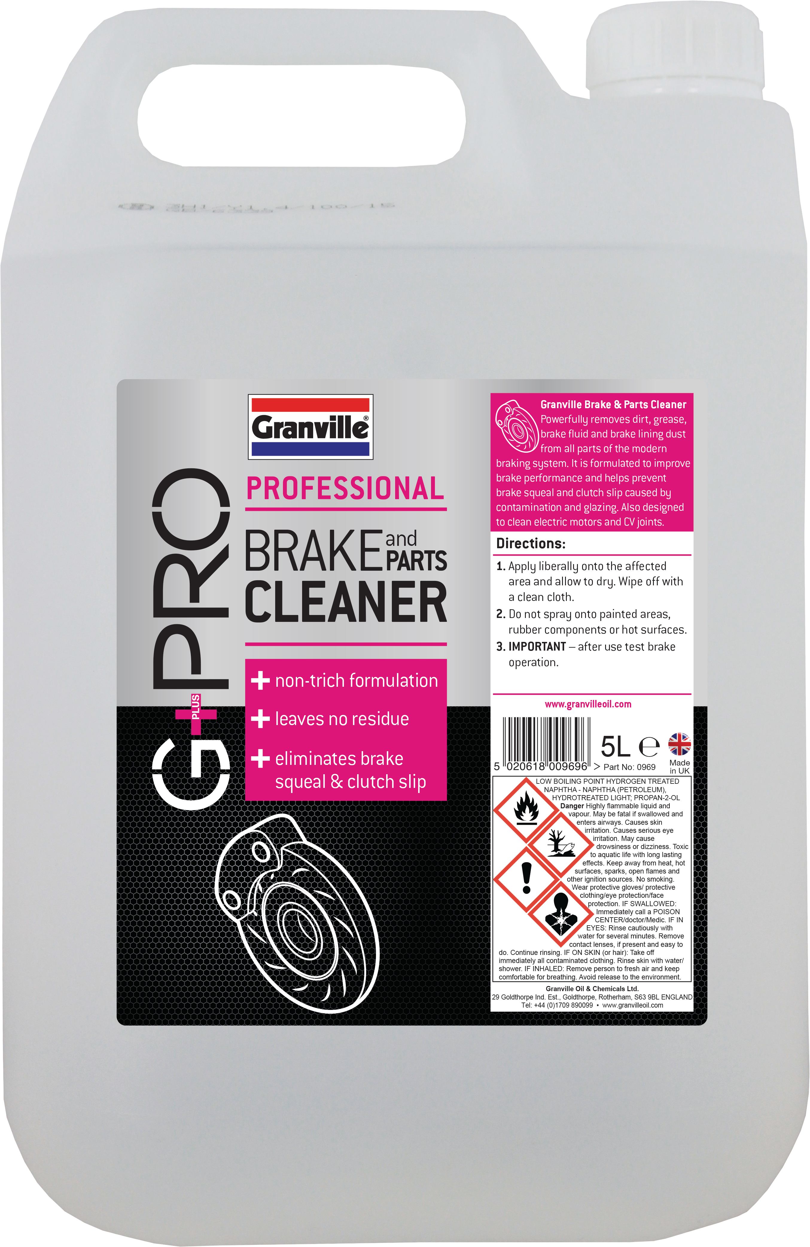 Brake Cleaner 5L Refill – Carb, Clutch, Parts, G+PRO 969