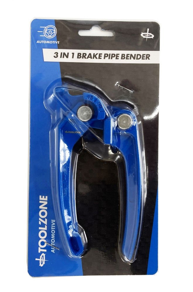 BRAKE PIPE BENDER 3 IN 1 3mm 4.75mm 6mm ALUMINIUM ALLOY - TOOLZONE KDPAU031