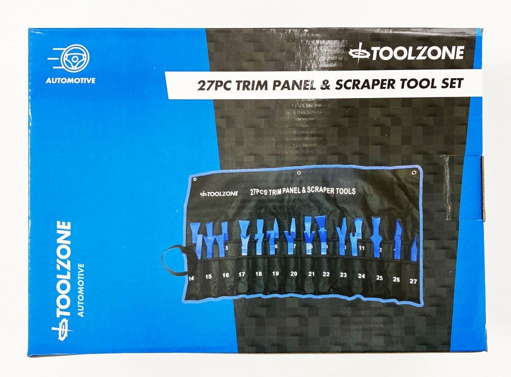 TRIM PANEL TOOL SET 27pc FOR PANEL AND DOOR REMOVAL - TOOLZONE KDPAU039
