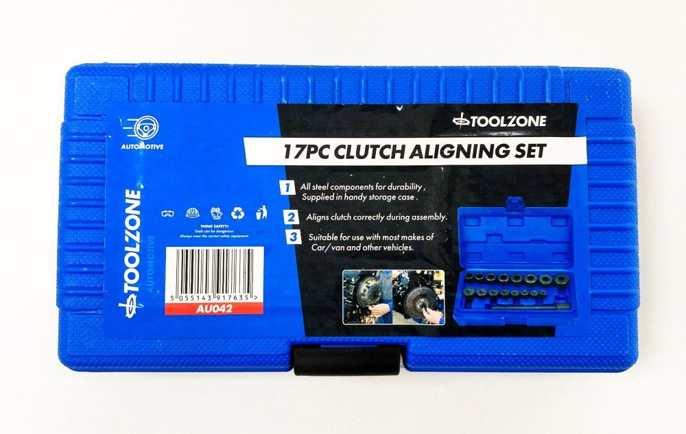 CLUTCH ALIGNMENT TOOL SET 17pc FOR CARS AND LIGHT COMMERCIAL - TOOLZONE KDPAU042