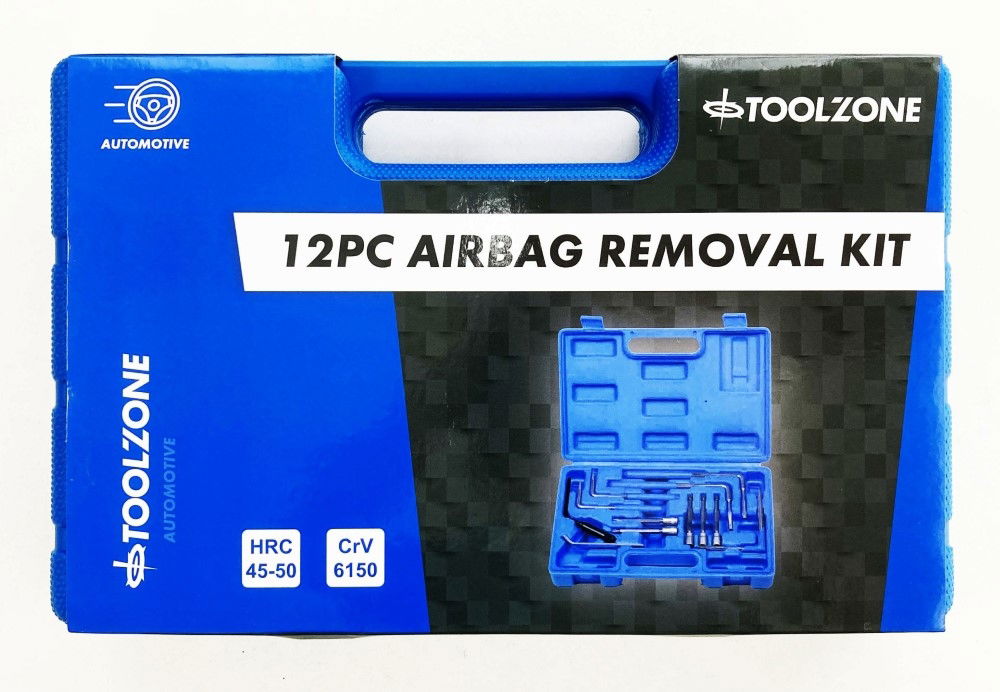 AIRBAG REMOVAL KIT 12pc TORX DRIVE WITH CASE - TOOLZONE KDPAU055