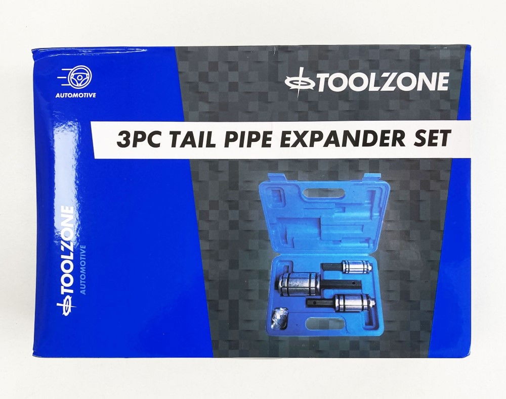 TAIL PIPE EXPANDER SET 3pc 35-44mm 38-62mm 52-87mm - TOOLZONE KDPAU083