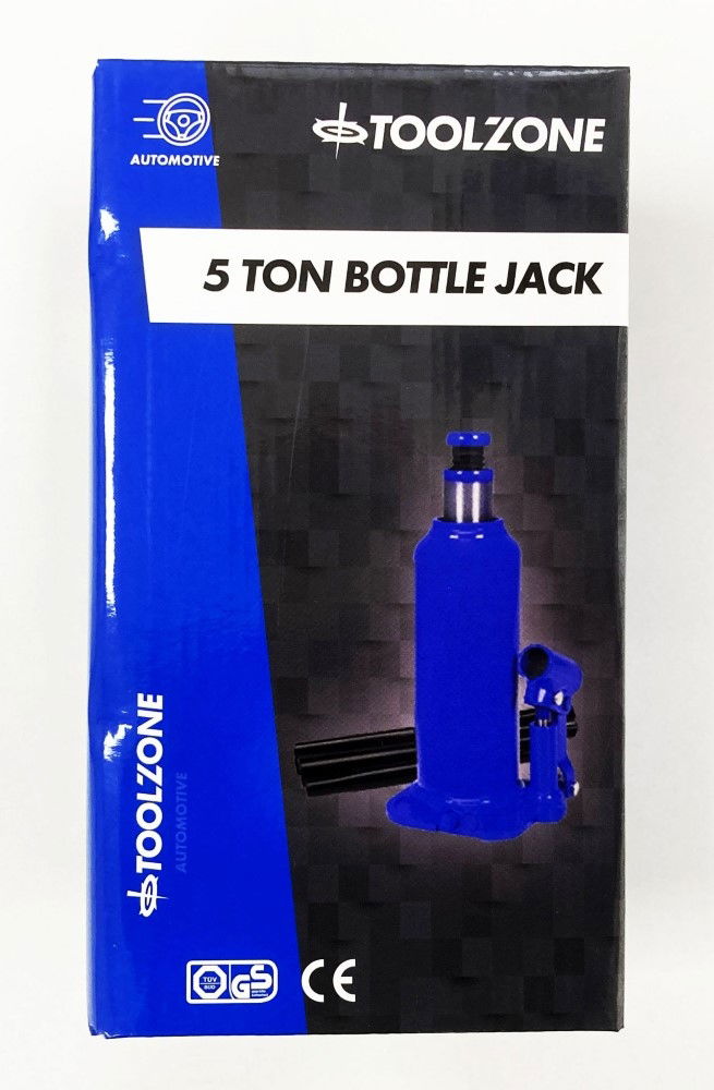 BOTTLE JACK 5 TON min height 216mm max height 413mm - TOOLZONE KDPAU149