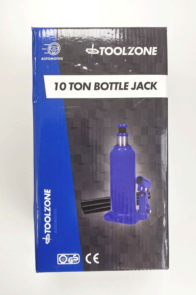 BOTTLE JACK 10 TON min height 230mm max height 460mm - TOOLZONE KDPAU150