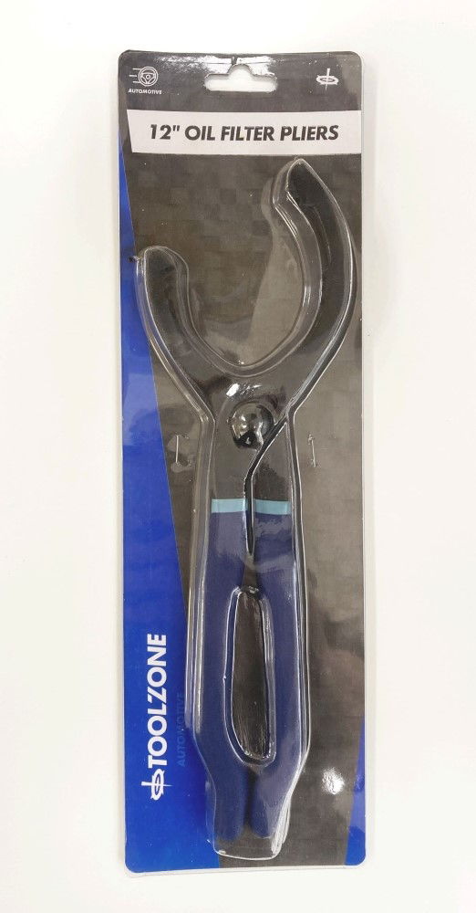 OIL FILTER PLIERS 12 adjustable 60-115mm - TOOLZONE KDPAU204