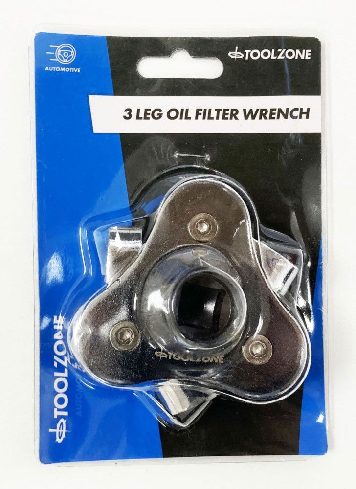 OIL FILTER WRENCH 3 leg dual drive 63-102mm - TOOLZONE KDPAU205
