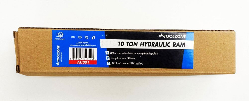 HYDRAULIC RAM 10ton FOR GEAR PULLER 190mm - TOOLZONE KDPAU301