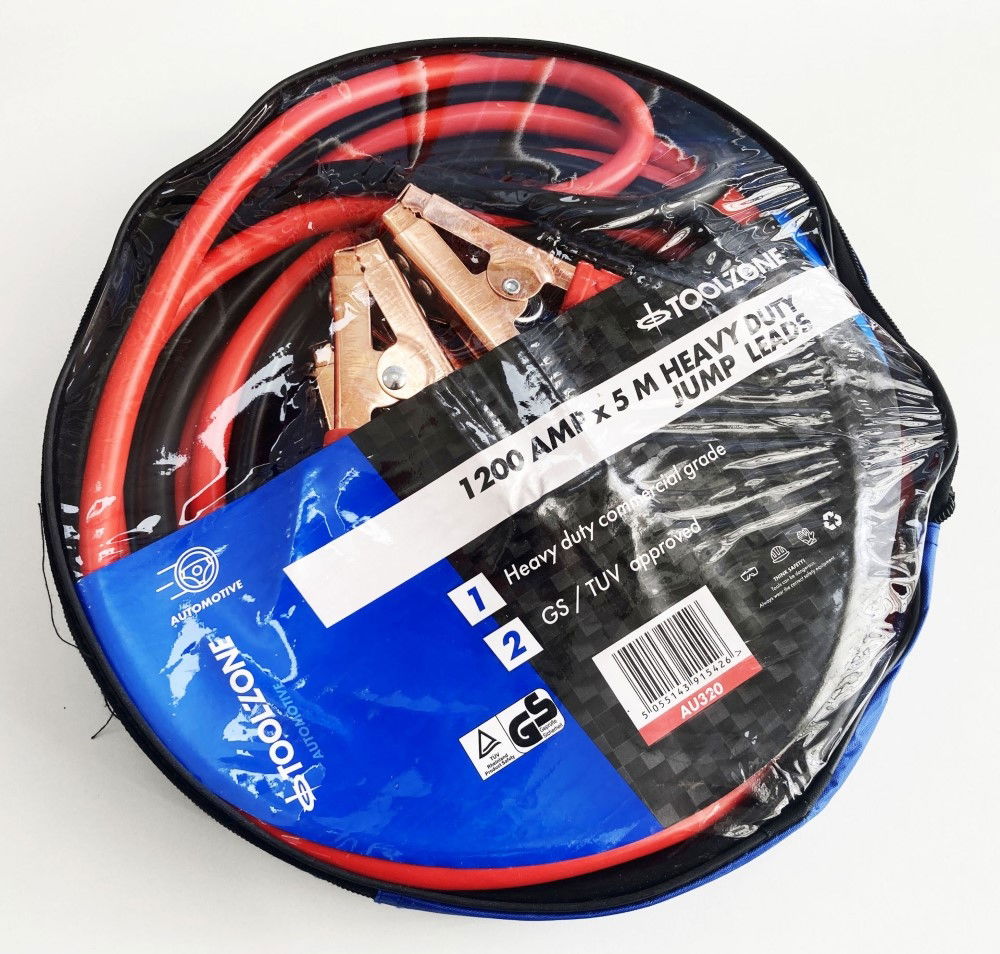 JUMP LEADS 1200amp 5m - TOOLZONE KDPAU320