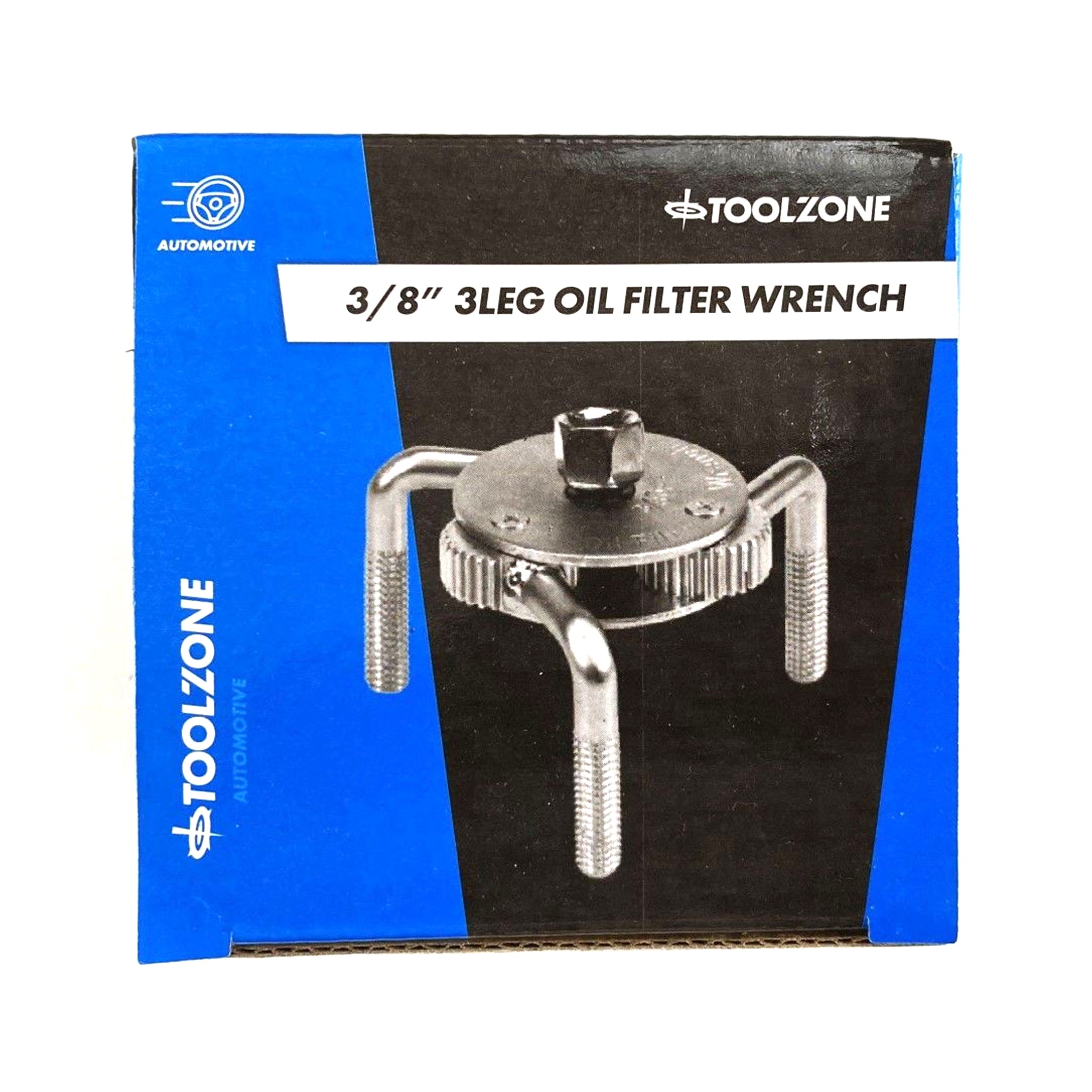 OIL FILTER WRENCH 3/8 DRIVE 3 LEG 70-130mm - TOOLZONE KDPAU336