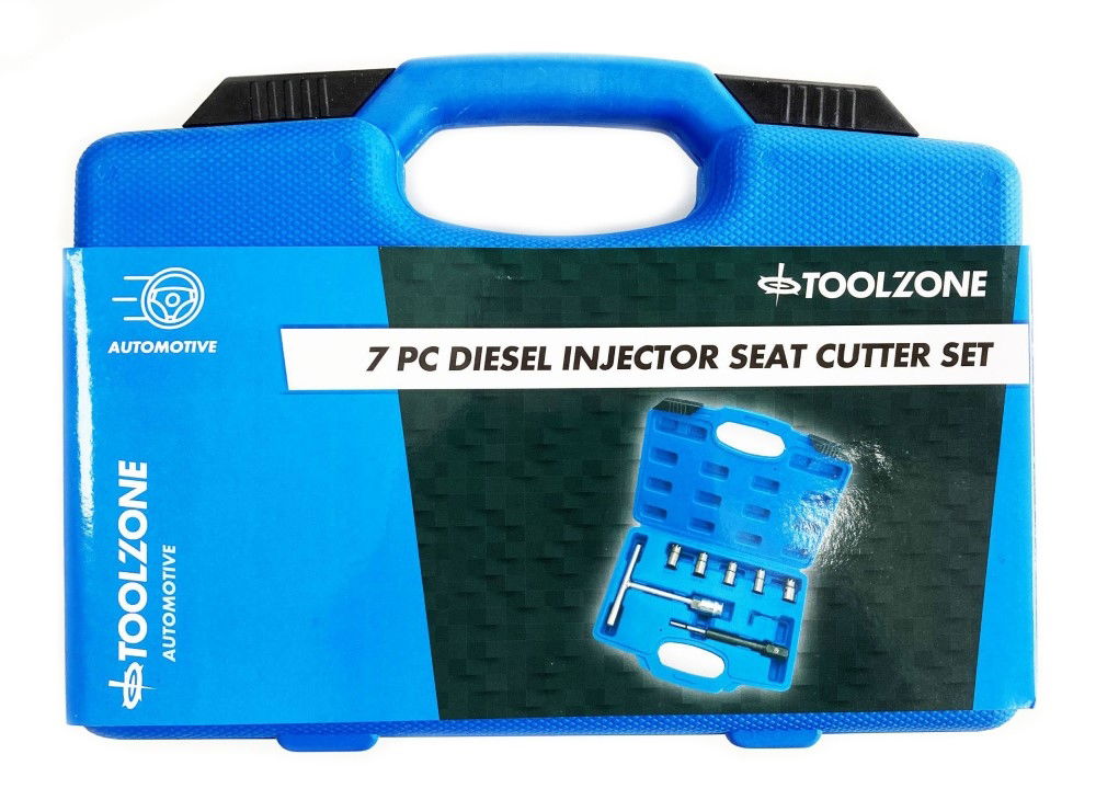 DIESEL INJECTOR CUTTER SET 7pc WITH REAMERS AND EXTENSION - TOOLZONE KDPAU378