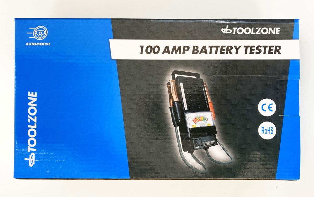 BATTERY TESTER 6/12v 100A ANALOGUE DISPLAY 0-16vdc - TOOLZONE KDPBT030
