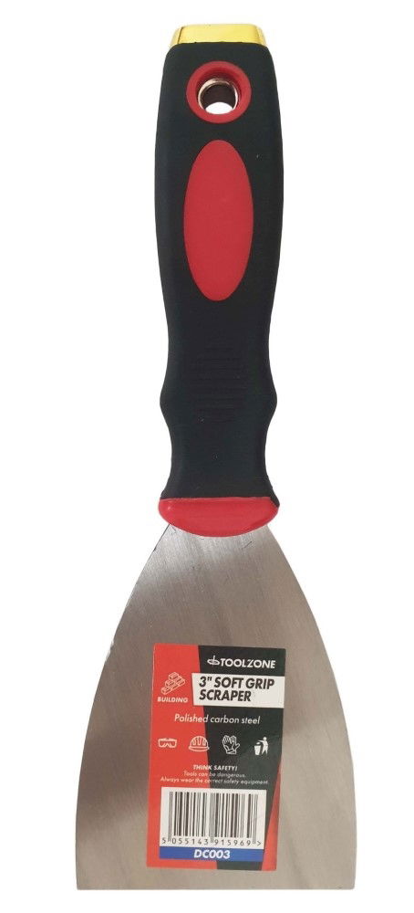 SCRAPER 3 SOFT GRIP HANDLE - TOOLZONE KDPDC003