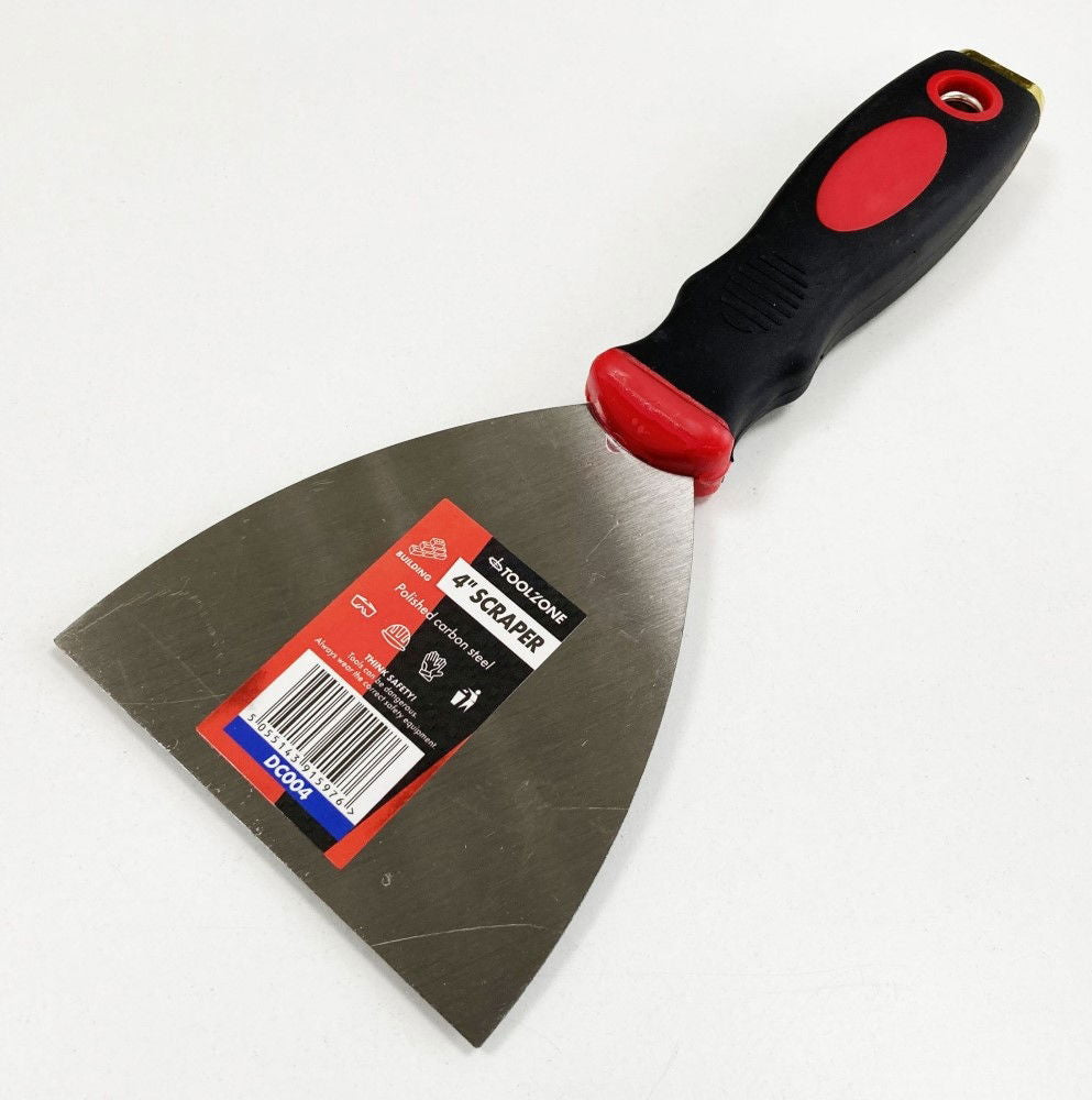 SCRAPER 4 SOFT GRIP HANDLE - TOOLZONE KDPDC004