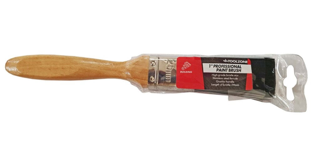 PAINT BRUSH 1 PROFESSIONAL WOODEN HANDLE - TOOLZONE KDPDC134