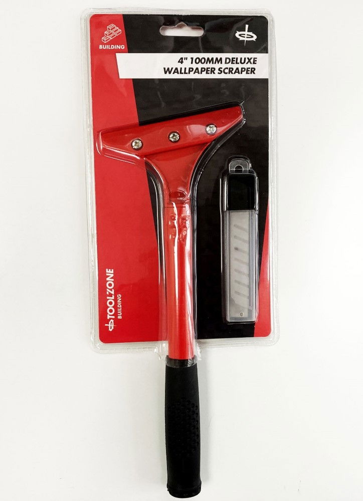 WALLPAPER SCRAPER 4 WITH 5 BLADES METAL BODY - TOOLZONE KDPDC185